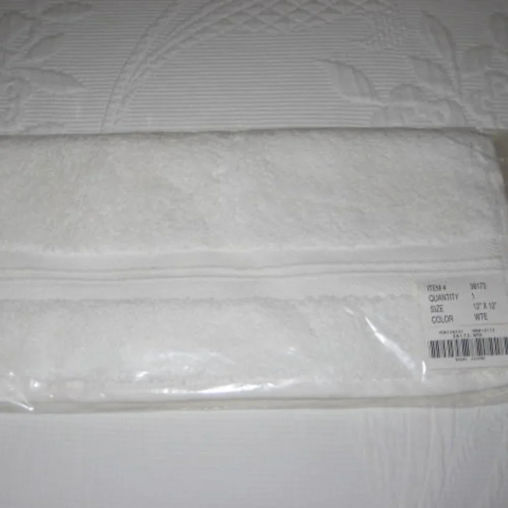 NWT Sundance Catalog White Cotton Washcloth Bath Original Package Made in Turkey